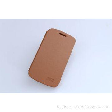 Coffee Color Samsung Leather Cases / Sumsung I9200 Soft Gen